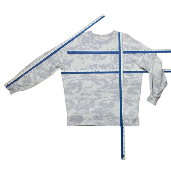 Lululemon Perfectly Oversized Crew Sweatshirt 8 Incognito Camo Alpine - Picture 7 of 13
